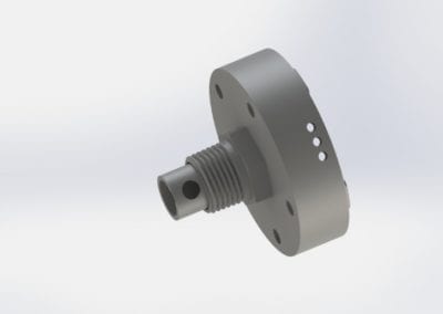 Threaded Gas Tank Adapter 3D Model for Custom Part Design