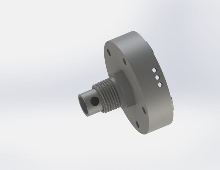 Threaded Gas Tank Adapter 3D Model for Custom Part Design
