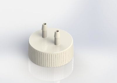 Threaded tube cap model for mold vendor