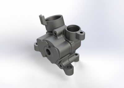3D Model from Aluminum Oil Pump Cast Part